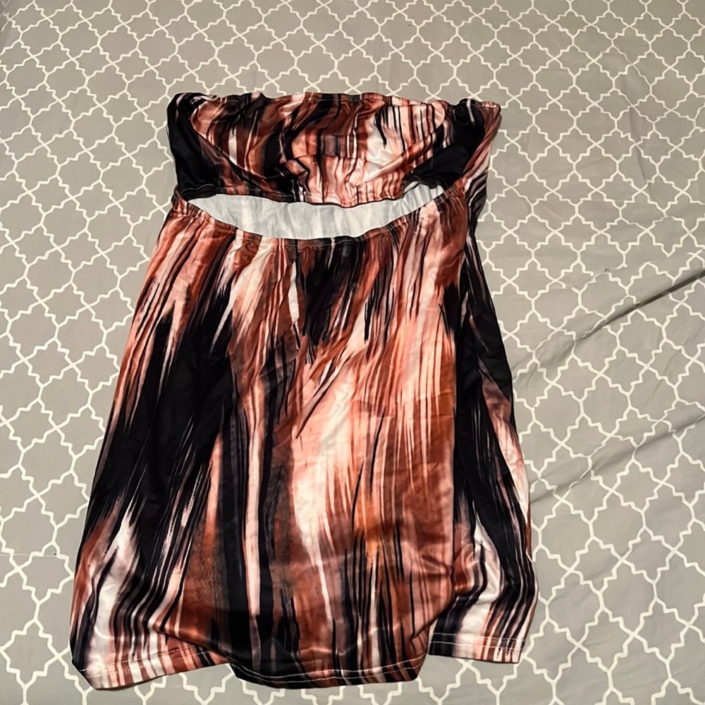 Strapless short dress